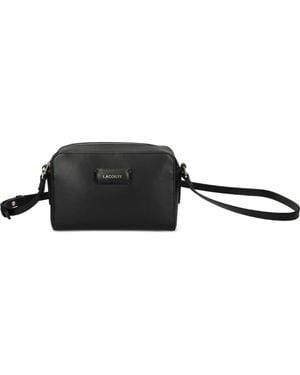 Lacoste Logo-Detail Crossbody Bag - Black
