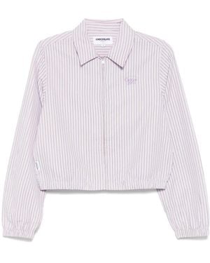 Chocoolate Striped Shirt - White