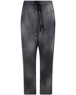 Thom Krom Pantaloni Con Coulisse Ed Effetto Sbiadito - Grigio