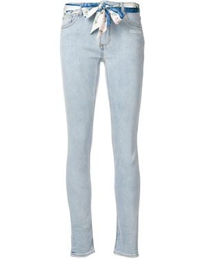 Off-White c/o Virgil Abloh Scarf Belt Skinny Jeans - Blue