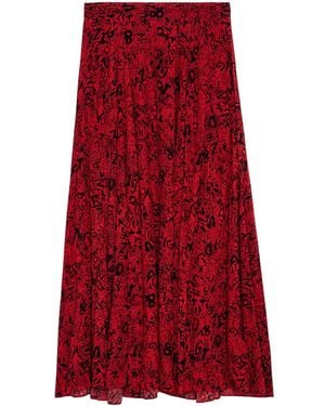 Zadig & Voltaire Joyo Soft Skirt - Red