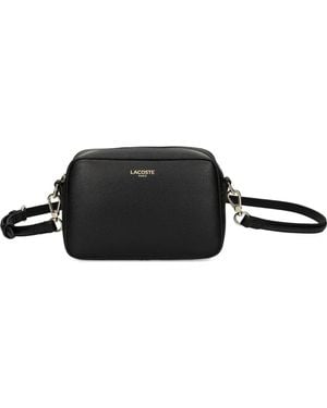 Lacoste Bandolera Champs-Élysées De Piel - Negro