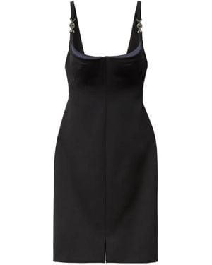Versace Compact Viscose-Jersey Midi Dress - Black