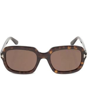 Tom Ford Tortoiseshell-Effect Square-Frame Sunglasses - Brown