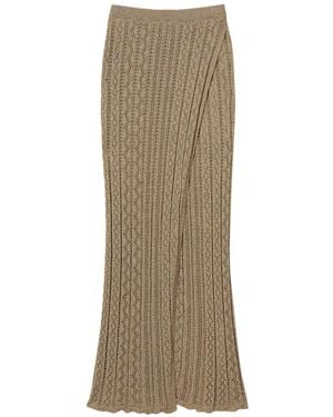 Twinset Knitted Skirt - Natural