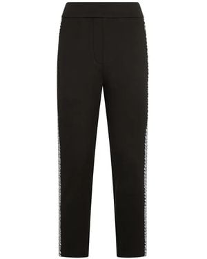 Moorer Side-Stripe Tailored Pants - Black