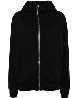 Dondup Cotton Zip Up Hoodie - Black