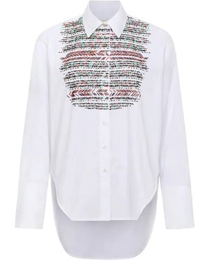 Hellessy Sol Embroidered Asymmetric Shirt - White