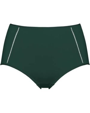 Eres Bragas Brina Soyeuse De Talle Alto - Verde
