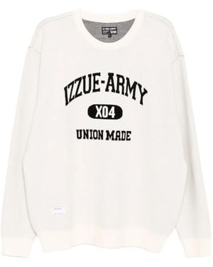 Izzue Pullover Mit Logo-Print - Weiß