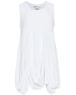 Comme des Garçons Gedrapeerde Top - Wit