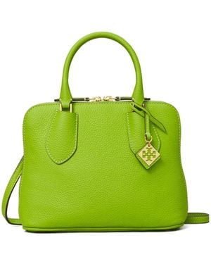 Tory Burch Mini Swing Leather Satchel - Green