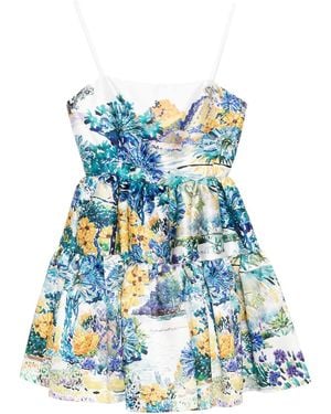 Mary Katrantzou Floral-Print Dress - Blue