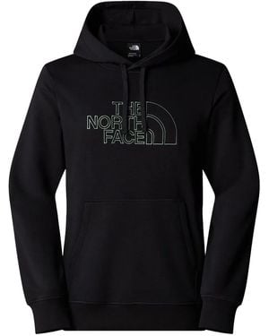 The North Face Drew Peak Outline-Logo Hoodie - Black