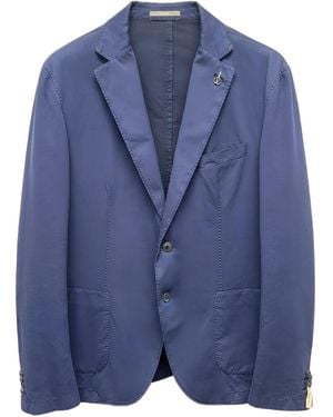 Paoloni Single-Breasted Blazer - Blue