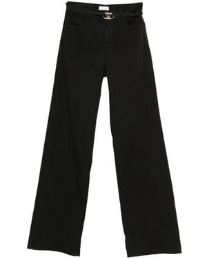 Liu Jo Pantalon À Taille Ceinturée - Black