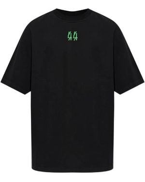 44 Label Group Graphic-Print T-Shirt - Black