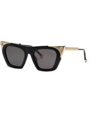 Philipp Plein Gafas De Sol Con Aplique De Calavera - Gris