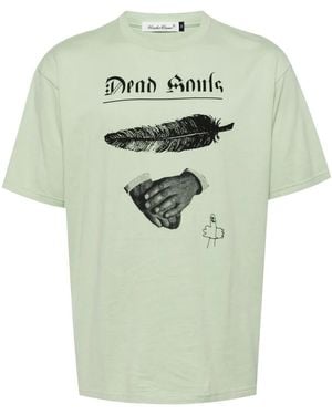 Undercover Graphic-Print Cotton T-Shirt - Green