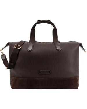 Tom Ford レザーボストンバッグ - ブラック