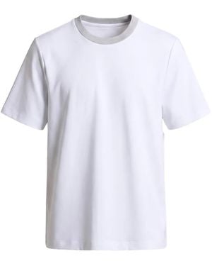 Peserico Contrast-Trim T-Shirt - White