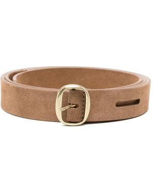 Barbara Bui Oval Buckle Belt - Brown