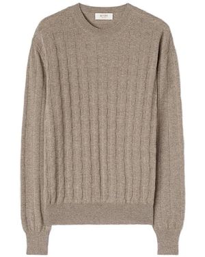 RETORI Window Crew-Neck Jumper - Natural