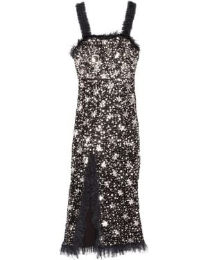 Needle & Thread Shooting Stars Cami Ballerina Dress - Black