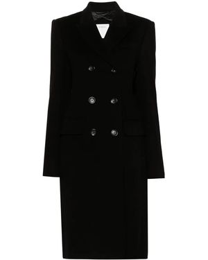 Sportmax Wool Single-Breasted Coat in Black | Lyst