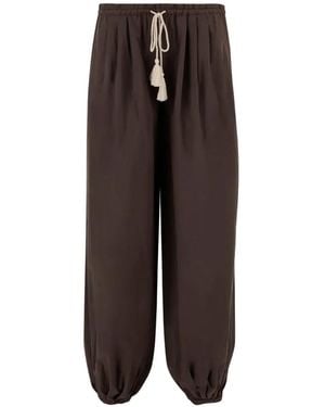 THE GARMENT Drawstring-Fastening Trousers - Brown