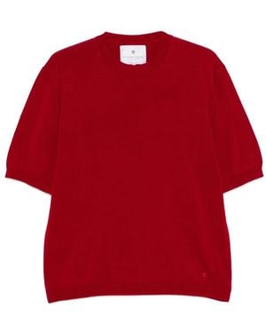 Seven Gauge Jersey De Manga Corta De Algodón - Rojo