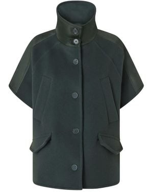 Pinko Short-Sleeve High-Neck Jacket - Green