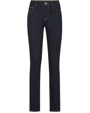 Philipp Plein Logo-Plaque Skinny Jeans - Blue