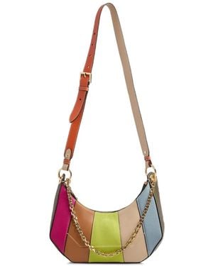 Lancel Croisette Colour-Block Leather Shoulder Bag - White