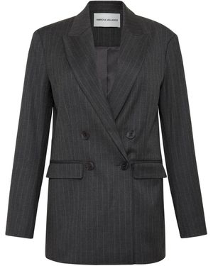 Rebecca Vallance Gilles Pinstripe-Pattern Blazer - Black