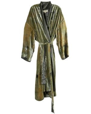 MUTEDANCE Silk Kimono - Green