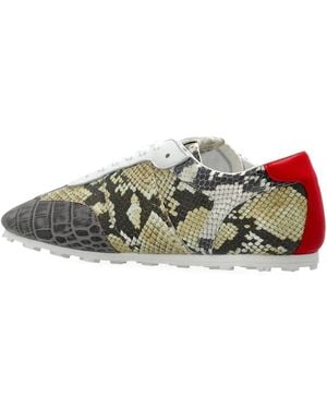 Marni Crocodile-effect sneakers - Grau
