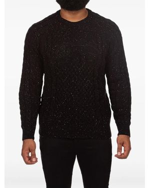 ICECREAM Sprinkles Pullover Mit Zopfmuster - Schwarz