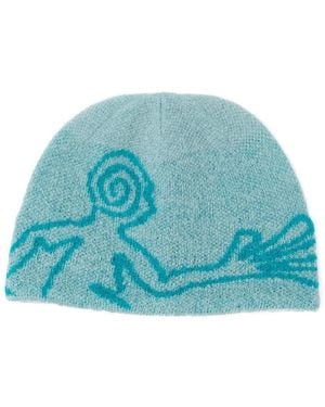Hiking Patrol Graphic-Print Beanie - Blue