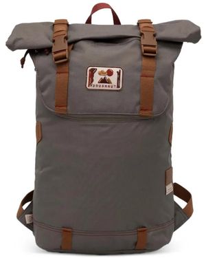 Doughnut Roll-Top Buckle-Fastening Backpack - Grey