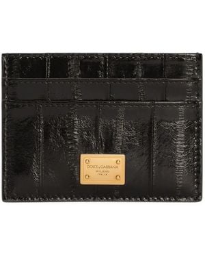 Dolce & Gabbana Dolce & Gabbana Eel Skin Card Holder - Black