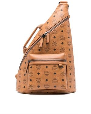 MCM Bolso Aren Con Una Sola Tira - Neutro