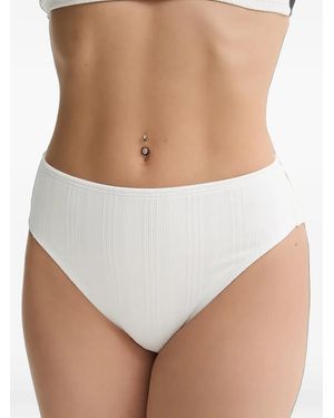 MICHAEL Michael Kors Ribbed-Knit Bikini Bottoms - Brown