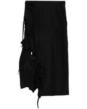 Yohji Yamamoto Jagged Skirt - Black