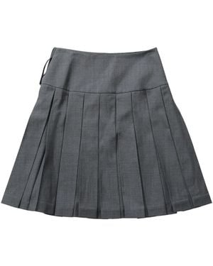 ShuShu/Tong Wool-Blend Skirt - Gray