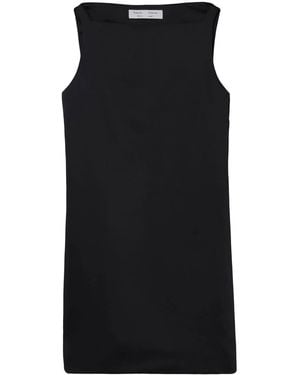 Proenza Schouler Sleeveless Satin Mini Dress - Black
