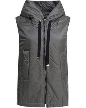 Max Mara Hooded Padded Vest - Grey