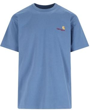 Carhartt American Script T-Shirt - Blue