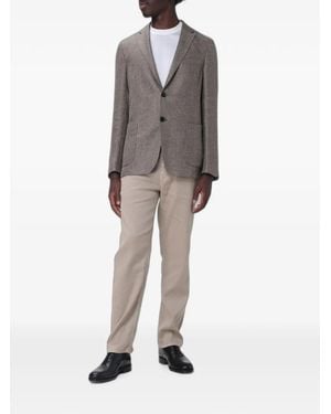 ZEGNA Single-Breasted Blazer - Gray