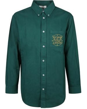 Drole de Monsieur Chemise La Chemise À Slogan - Green